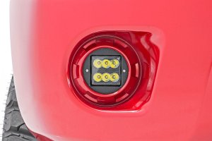 Nissan Frontier LED Light Kit - Fog Mount - Rough Country - 2-Inch Spot - Black - '05-'20